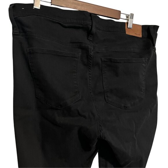 Madewell 9" High-Rise Skinny Jeans in Black | Size 34 - Picture 4 of 7